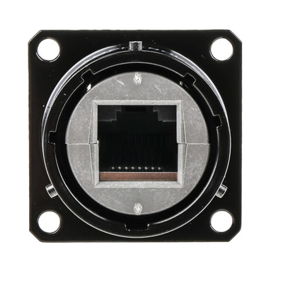 Amphenol RJF Series Female RJ45 Connector, Panel Mount, Cat5e