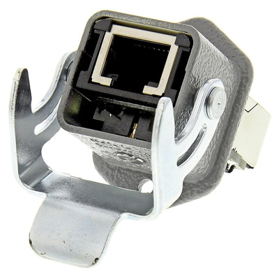 HARTING Han 3A RJ45 Series Female to Female RJ45 Connector, Through Hole, Cat5