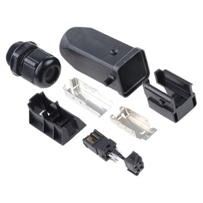 Harting Han 3A RJ45 Series Male RJ45 Connector, Panel Mount, Cat5