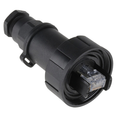 Bulgin Buccaneer Series Male RJ45 Connector, Cable Mount, Cat5e