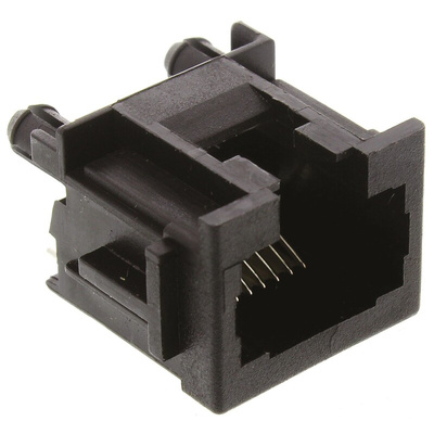 TE Connectivity 216550 Series Female RJ45 Connector, Through Hole, Cat3