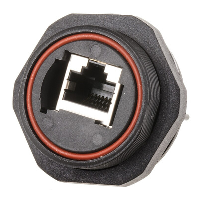 Bulgin Buccaneer Series Female RJ45 Connector, Through Hole, Cat5e