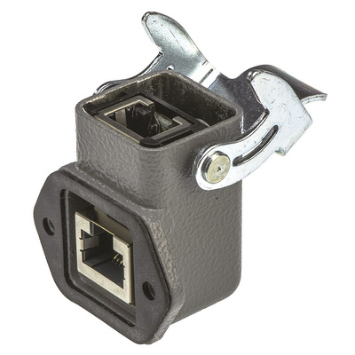 Harting Han 3A RJ45 Series Female RJ45 Connector, Panel Mount, Cat5