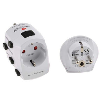 RS PRO Australia, Europe, Italy, Switzerland, UK, USA to Australia, Italy, Switzerland, UK, US Travel Adapter, Rated At