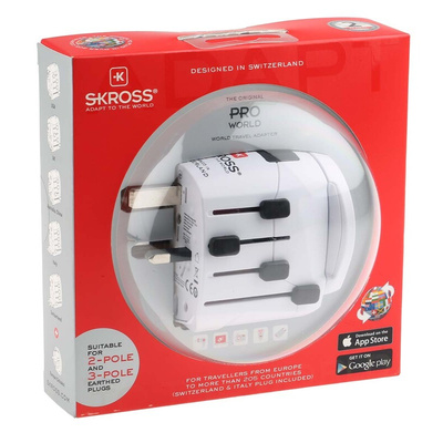 RS PRO Australia, Europe, Italy, Switzerland, UK, USA to Australia, Italy, Switzerland, UK, US Travel Adapter, Rated At