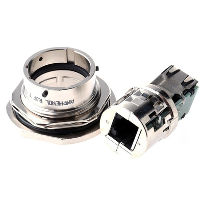 Amphenol RJF Series Female RJ45 Connector, Jam Nut, Cat5e