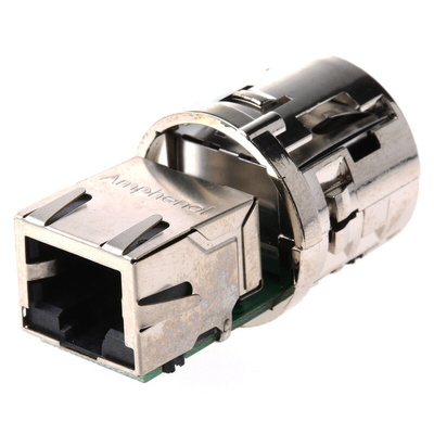 Amphenol RJF Series Female RJ45 Connector, Jam Nut, Cat5e