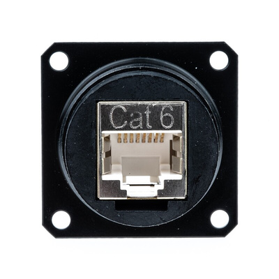 Glenair IPT Series Female RJ45 Connector, Panel Mount, Cat6