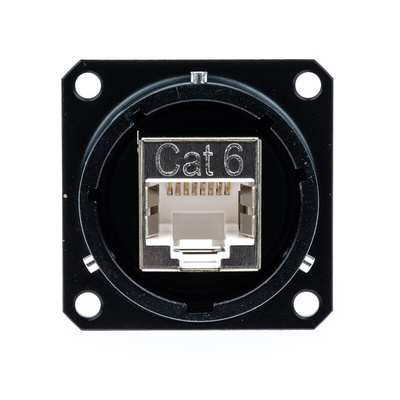 Glenair IPT Series Female RJ45 Connector, Panel Mount, Cat6