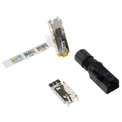 HARTING RJ Industrial Series Male RJ45 Connector, Cable Mount, Cat6