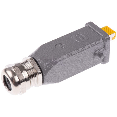 HARTING Han 3A RJ45 Series Male RJ45 Connector, Cable Mount