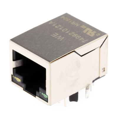 Wurth Elektronik Female RJ45 Connector, UTP Shield