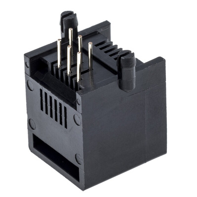 Wurth Elektronik WR-MJ Series Female RJ11 Connector, Through Hole, UTP Shield