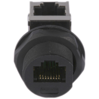 Amphenol RJ45F7RJ Series Female RJ45 Connector, Panel Mount