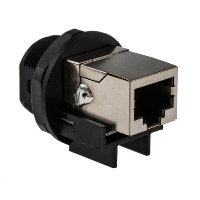 Amphenol RJ45F7RJ Series Female RJ45 Connector, Panel Mount