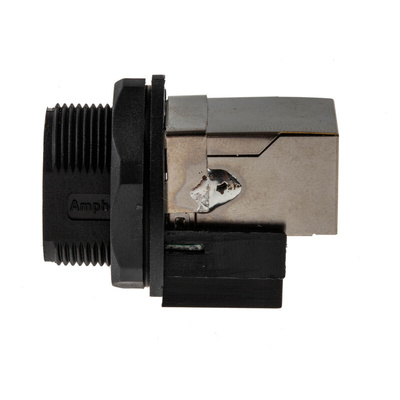 Amphenol RJ45F7RJ Series Female RJ45 Connector, Panel Mount
