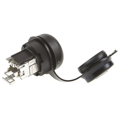 Weidmuller FrontCom Micro Series Female RJ45 Connector, Cable Mount, Cat6a, 360° Shield