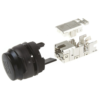 Weidmuller FrontCom Micro Series Female RJ45 Connector, Cable Mount, Cat6a, 360° Shield