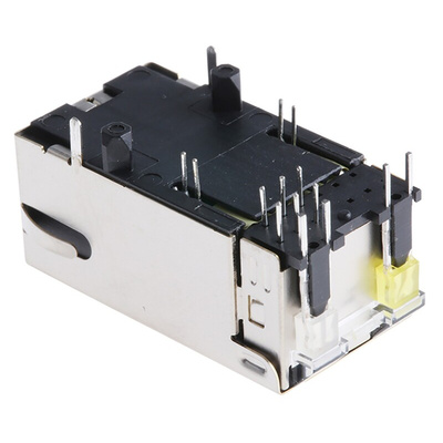 Bel-Stewart MagJack Series Female RJ45 Connector, Through Hole, STP Shield