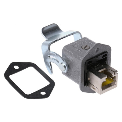 Harting Han 3A RJ45 Series Female RJ45 Connector, Panel Mount, Cat6