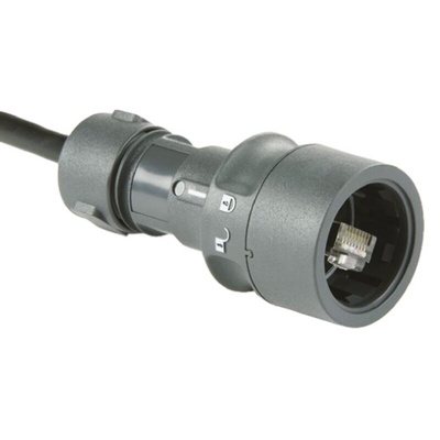 Bulgin Buccaneer Series Male RJ45 Connector, Cable Mount, Cat5e, STP Shield