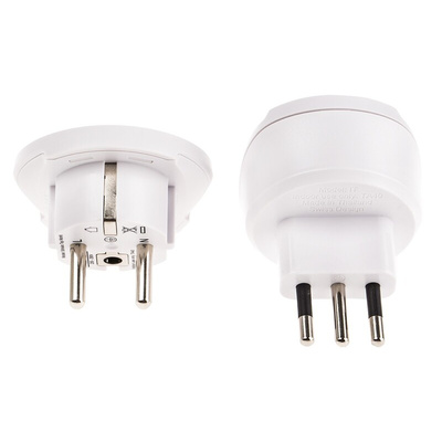RS PRO Australia, China, Europe, Switzerland, UK, USA to Europe, Italy Travel Adapter, Rated At 16A