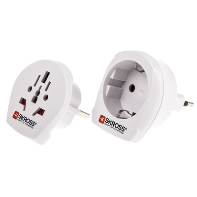 RS PRO Australia, China, Europe, Switzerland, UK, USA to Europe, Italy Travel Adapter, Rated At 16A