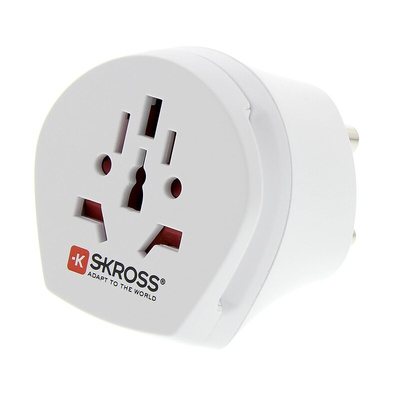 RS PRO Australia, China, Europe, Italy, Switzerland, UK, USA to Europe, India Travel Adapter, Rated At 5A