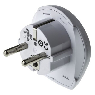 RS PRO Australia, China, Europe, Italy, Switzerland, UK, USA to Europe, South Africa Travel Adapter, Rated At 16A