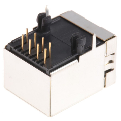 Amphenol ICC MOD JACK Series Female RJ45 Connector, Through Hole, Cat5e