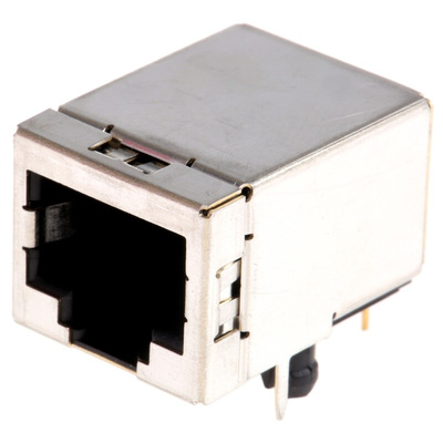 Amphenol ICC MOD JACK Series Female RJ45 Connector, Through Hole, Cat5e