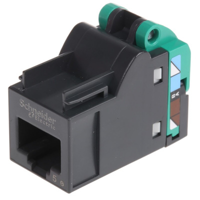 Schneider Electric Actassi Series Female RJ45 Connector, Cable Mount, Cat5e, U/UTP Shield