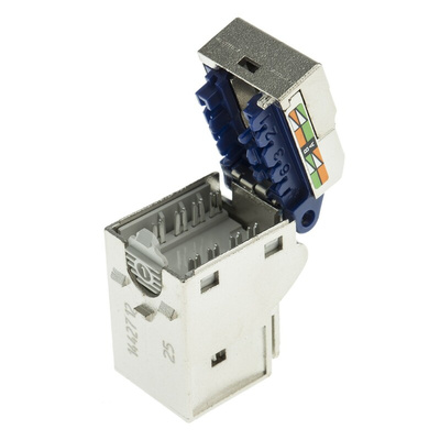 Schneider Electric Actassi Series Female RJ45 Connector, Cable Mount, Cat6a, F/FTP, F/UTP, S/FTP, SF/UTP, U/FTP Shield