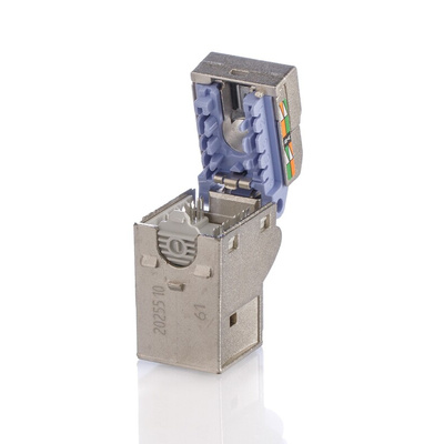 Schneider Electric Actassi Series Female RJ45 Connector, Cable Mount, Cat6, F/FTP, F/UTP, S/FTP, SF/UTP, U/FTP Shield