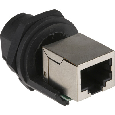 Amphenol LTW Series Female RJ45 Connector, Panel Mount, Cat5e, STP Shield