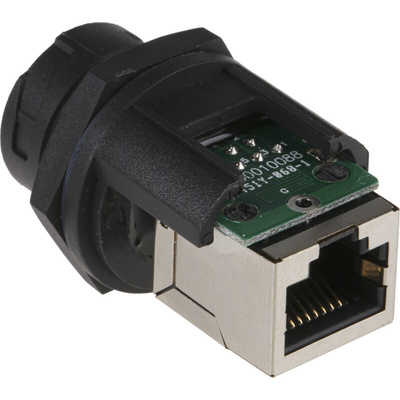 Amphenol LTW Series Female RJ45 Connector, Panel Mount, Cat5e, STP Shield