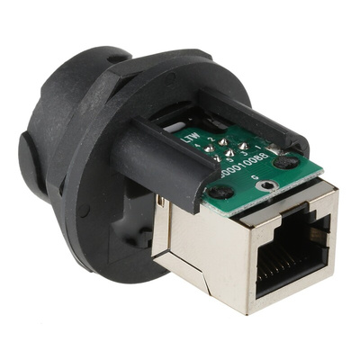 Amphenol Industrial RDP Series Female RJ45 Connector, Panel Mount, Cat5e, STP Shield