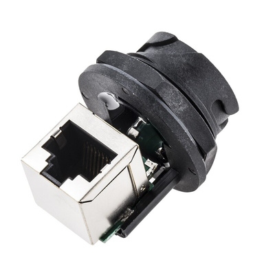 Amphenol Industrial RDP Series Female RJ45 Connector, Panel Mount, Cat5e, STP Shield