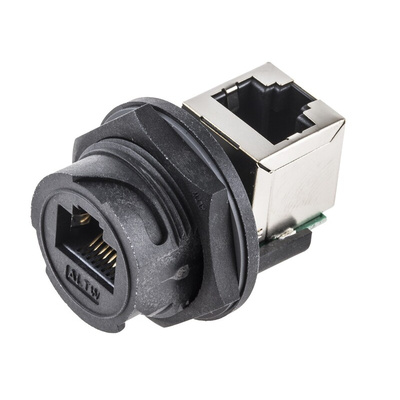 Amphenol Industrial RDP Series Female RJ45 Connector, Panel Mount, Cat5e, STP Shield