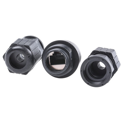 Amphenol Industrial RDP Series Female RJ45 Connector, Cable Mount