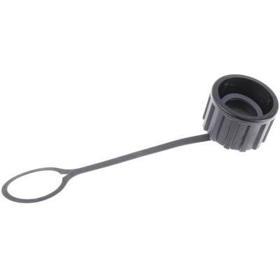 Amphenol Industrial, ALTW Cap Corded Dust Cap for use with ODVA Receptacle