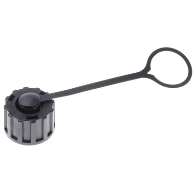 Amphenol Industrial, ALTW Cap Corded Dust Cap for use with ODVA Receptacle