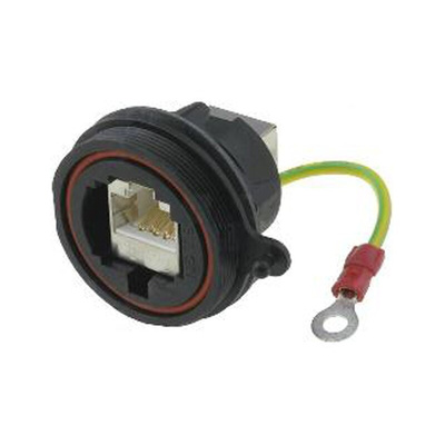 Bulgin PX0 Series Female RJ45 Connector, Panel Mount, Cat5e