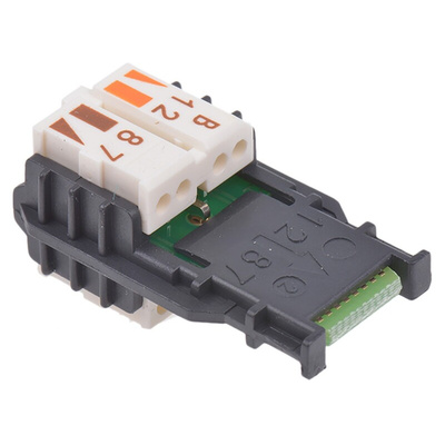 Telegartner, MFP8 Wire Manager for use with MFP8 RJ45 Plug and AWG24/1-AWG22/1, AWG27/7-AWG22/7 cables