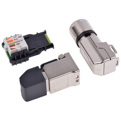 Telegartner MFP8 Series Male RJ45 Connector, Cable Mount, Cat6a