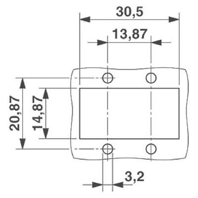 Phoenix Contact, VS-08-A-RJ45/LP-2-IP 20 Panel Mounting Frame