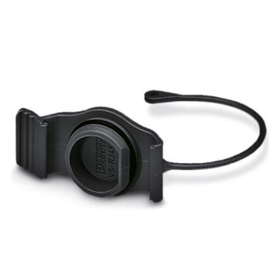 Phoenix Contact, VS-08-SD-F-BK Corded Dust Cap for use with RJ45 Connectors
