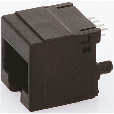 Bel-Stewart SS-60000 Series Female RJ45 Connector, Through Hole, Cat6