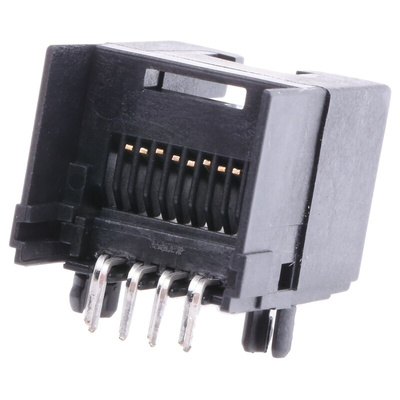 Bel-Stewart SS-60000 Series Female RJ45 Connector, Through Hole, Cat6