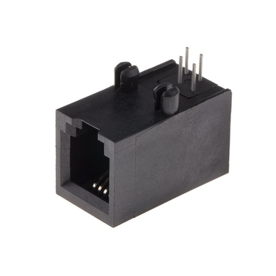 Bel-Stewart SS-64 Series Female RJ22 Connector, Through Hole